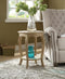 Alysa II End Table, Weathered White